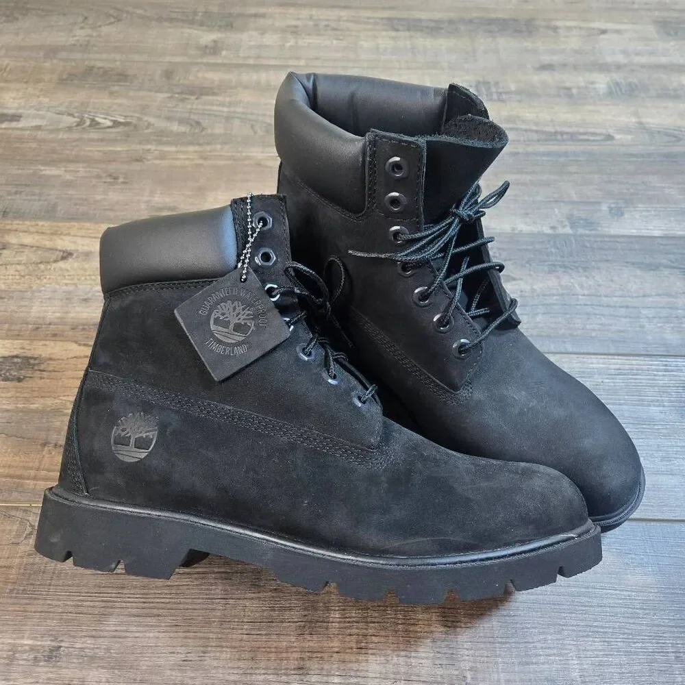 Men's Timberland Classic 6-Inch Waterproof Boot 19039 mens sz 8 black